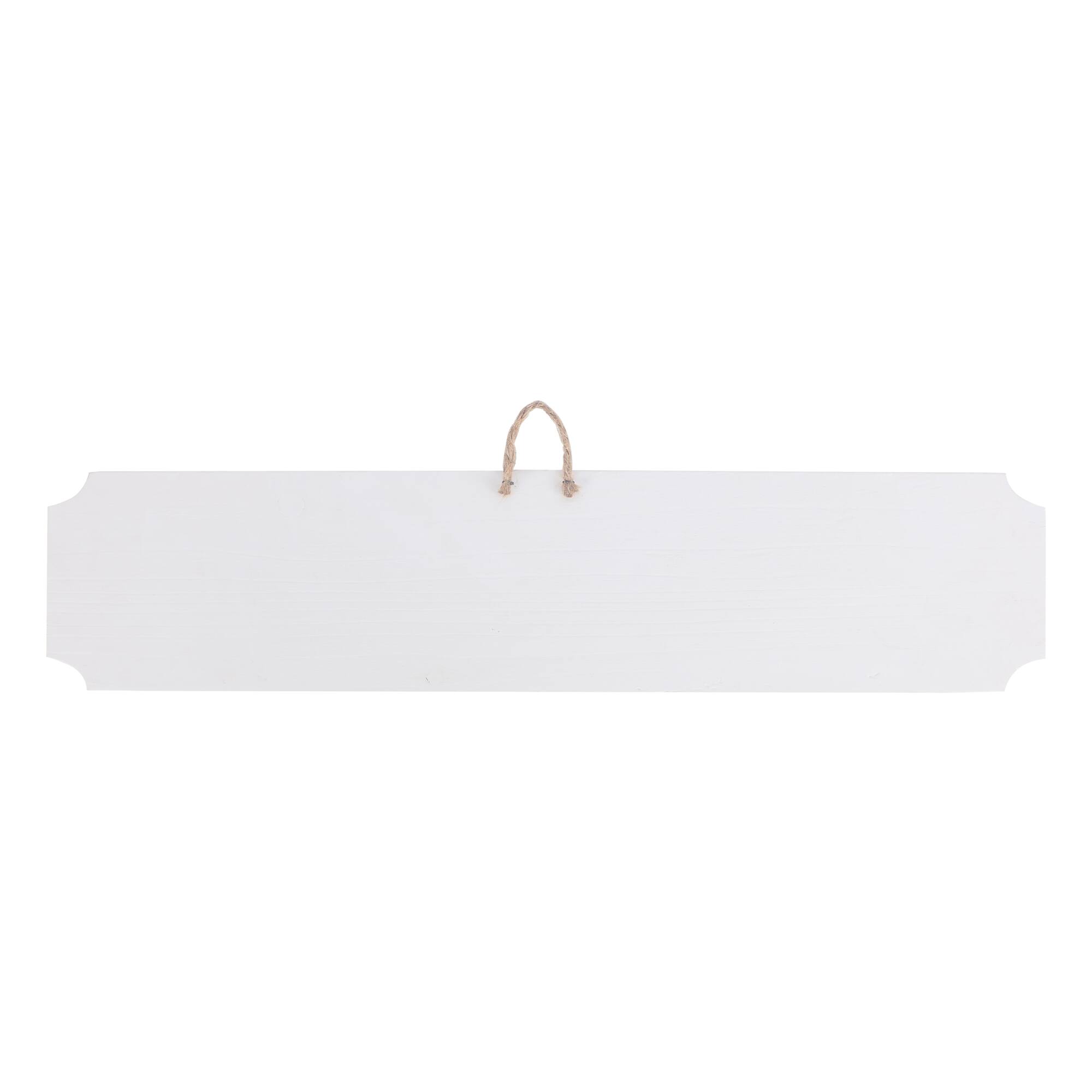 8 Pack: 18" Whitewashed Wood Rectangle Plaque by Make Market®